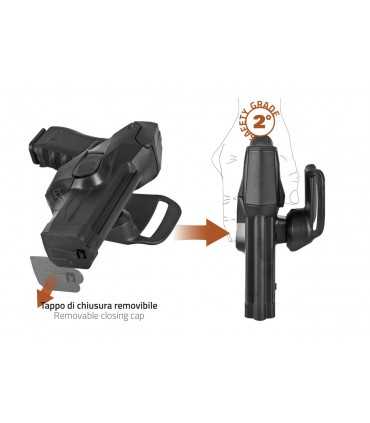 DCHO8 - Duty "CAMA" Open Holster: fondina professionale in polimero stampato a iniezione