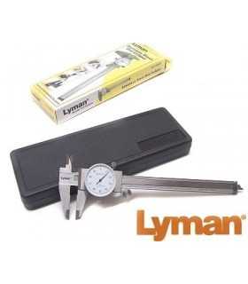 Lyman calibro analogico in acciaio inox con rotella