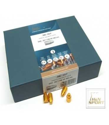 H&N SPORT COPPER PLATED BULLET CALIBER SWC 38 357 158 GRAIN