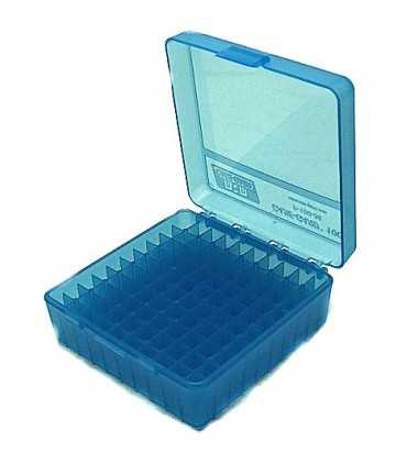 MTM PLASTIC AMMUNITION BOX CALIBER 38 357 MAG