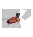 OK1 - 4 uses horizontal shoulder or belt leather holster