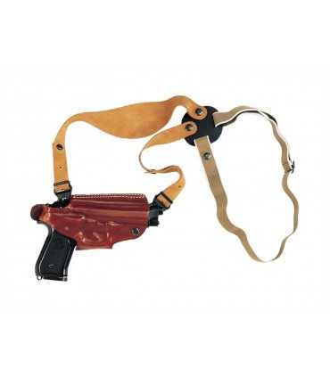 O1 - Horizontal shoulder or belt leather holster, quick release