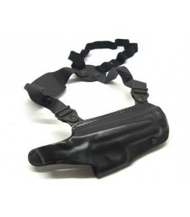 O1 - Horizontal shoulder or belt leather holster, quick release