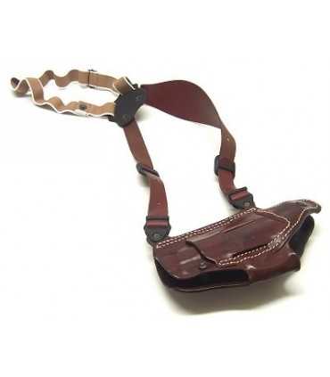 O1 - Horizontal shoulder or belt leather holster, quick release