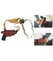O1 - Horizontal shoulder or belt leather holster, quick release