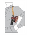 O1 - Horizontal shoulder or belt leather holster, quick release