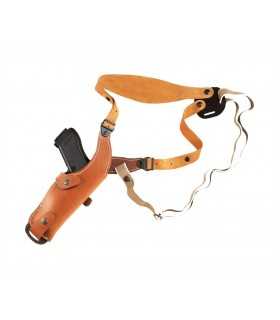 AE1 - Vertical lined leather shoulder holster