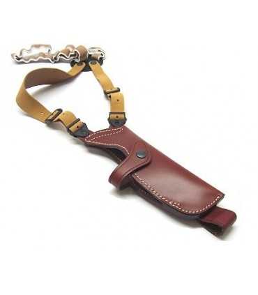 AE1 - Fondina ascellare verticale in cuoio con sgancio rapido