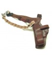 AA1 - Vertical molded leather shoulder holster, adjustable quick release