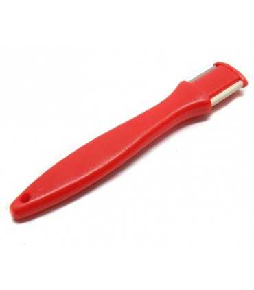 KNIFE SHARPENER WITH PLASTIC HANDLE