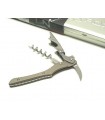 Corkscrew Two Swans double handle lever in bronze aluminum