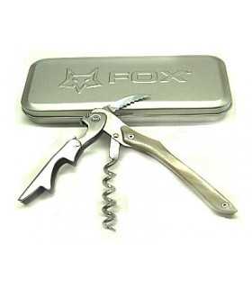 Cavatappi Due Cigni doppia leva manico in vero corno biondo