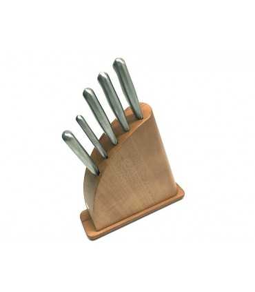 Ceppo Virginia Camilla 4 coltelli e forchettone da cucina 113001