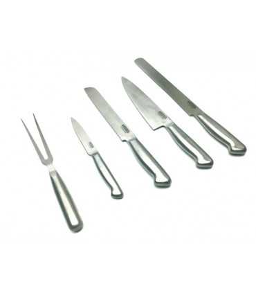 Ceppo Virginia Camilla 4 coltelli e forchettone da cucina 113001