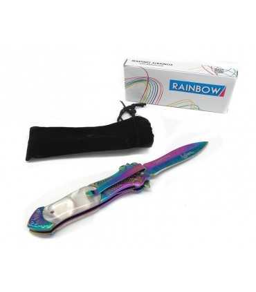 Coltello Albainox Rainbow con apertura rapida inserto madreperla