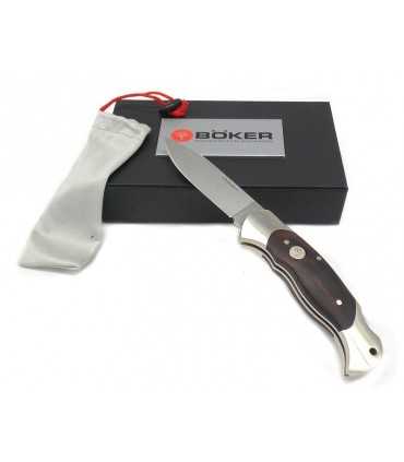 Boker Boxer knife with rosewood and steel handle