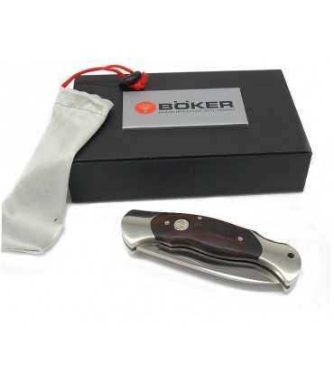 Coltello Boker Boxer con manico in palissandro ed acciaio