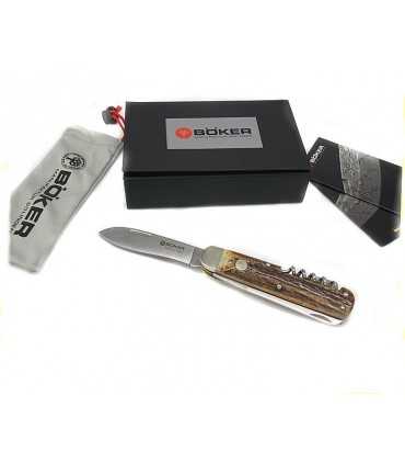 CPM CruWear trio Boker knife with deer handle