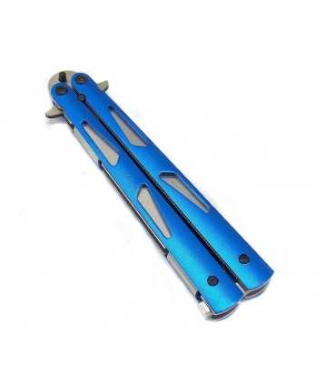 Albainox Butterfly knife blue handle