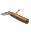 Coyote stainless steel knife with corkscrew