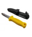 Coltello da sub Mac 9 giallo subacqueo