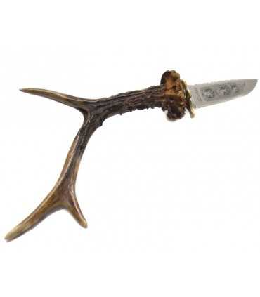 FOX KNIFE WITH CHAMOIS'S HORN HANDLE BLADE CM 15