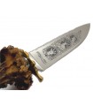 FOX KNIFE WITH CHAMOIS'S HORN HANDLE BLADE CM 15