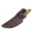 FOX KNIFE MADE FOR SKINNING WITH OLIVE TREE HANDLE BLADE CM 8