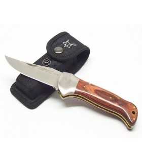 Fox Forest knife handle pakkawood