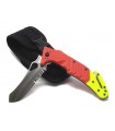FOX ALSR2 KNIFE WITH RED AND YELLOW HANDLE