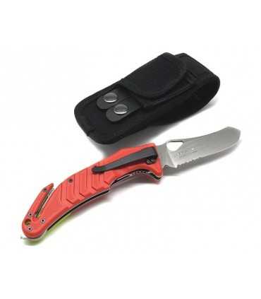 FOX ALSR2 KNIFE WITH RED AND YELLOW HANDLE