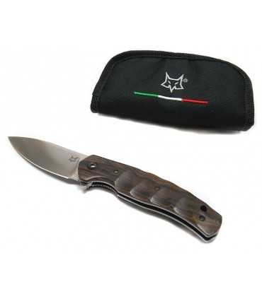 Fox Ziggy knife wooden handle of Ziricote FX308ZW by Anso