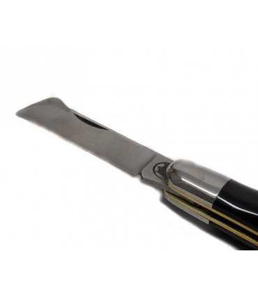 Coltello innesto Due Buoi in corno di vacca 10,5 cm chiuso