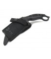 Coltello K25 Karambit curvo da addestramento senza lama in abs nero