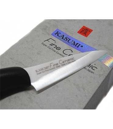 Coltello Kasumi spelucchino con lama in ceramica da cucina