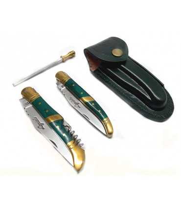 LAGUIOLE 2 KNIVES AND SHARPENER