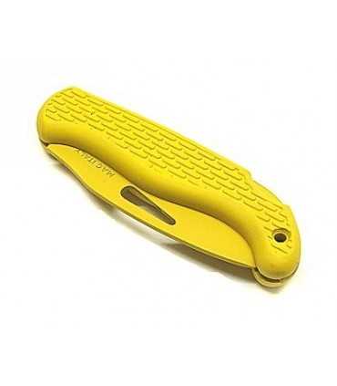 Coltello Mac da barca giallo con trattamento idroglider A87BPT3