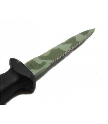 Coltello Mac da sub camo green lama 11 cm
