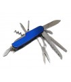 Multi-purpose knife with 11 functions colored metal handle