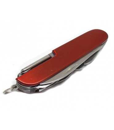 Multi-purpose knife with 11 functions colored metal handle