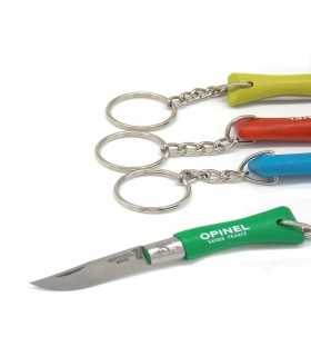 Opinel knife n.2 with key ring and colored handle