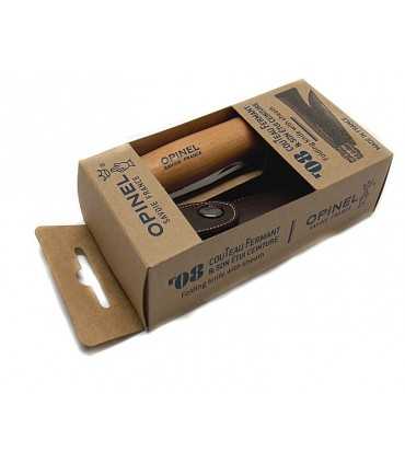 Coltello Opinel numero 8 con fodero in pelle