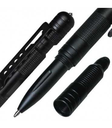 Penna tattica con chiave per manette rompivetro e punta touch-screen