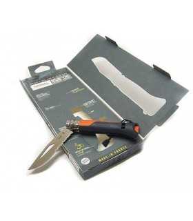 OPINEL OUTDOOR KNIFE NUMBER 8 WITH ORANGE AND BLACK HANDLE