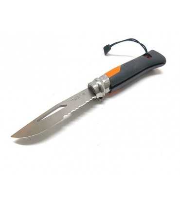 Coltello Opinel outdoor numero 8 manico arancio grigio