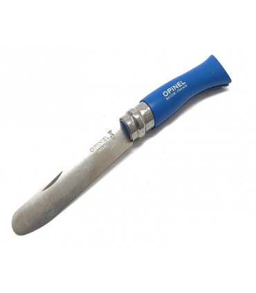 Coltello Opinel rasoio punta tonda manico colorato