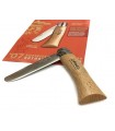 Coltello Opinel rasoio punta tonda manico in faggio