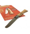 Coltello Opinel rasoio punta tonda manico in faggio