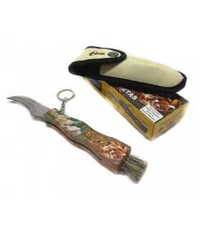 Coltello per funghi con fodero in nylon Albainox