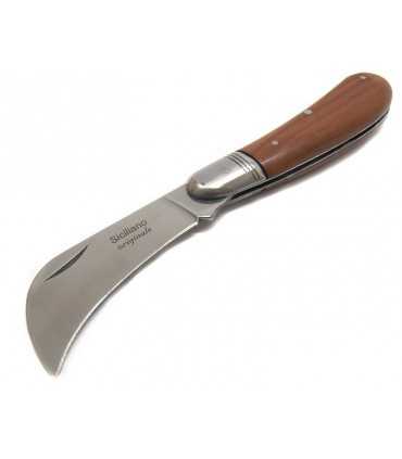 Coltello roncola manico legno